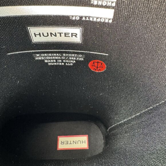 Hunter Women's Original Short Boot Black Matte US 7 Waterproof, Rain Boot New - Picture 13 of 16